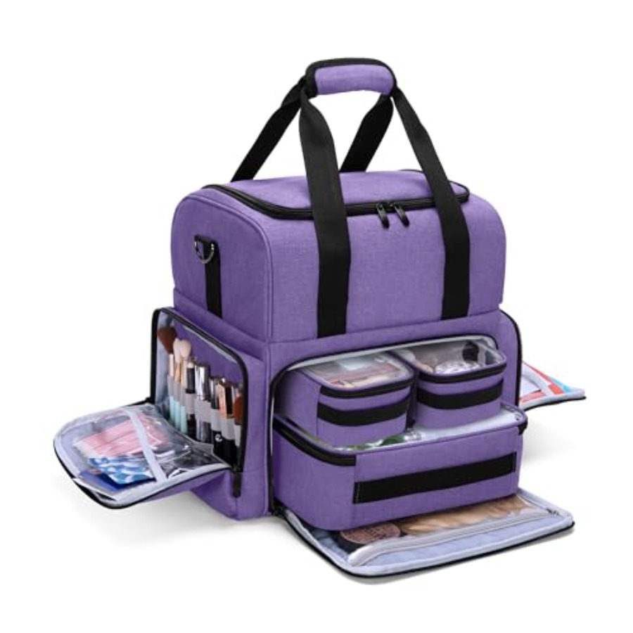 Women'S Bags - 2 Layers Large Travel Makeup Bag