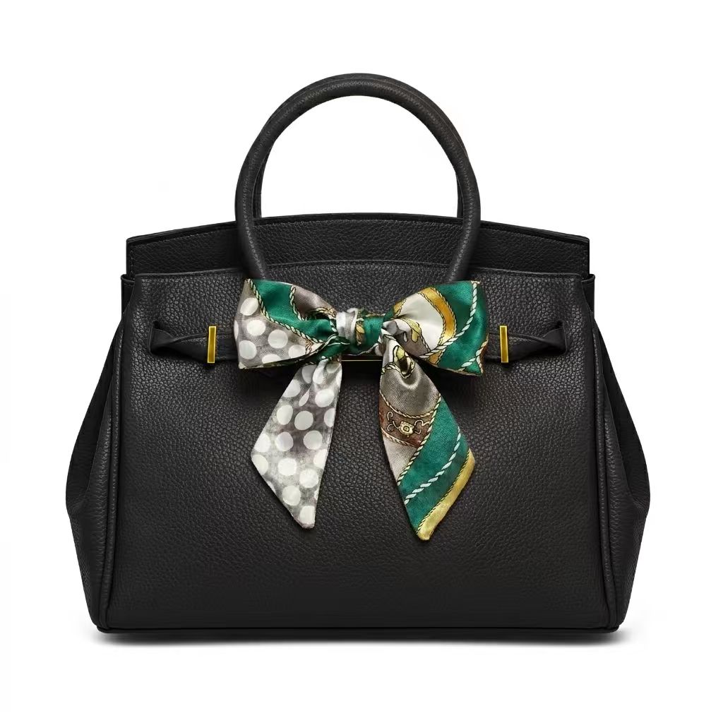 Top Handle Structured - Elegant Structured Top Handle Bag with