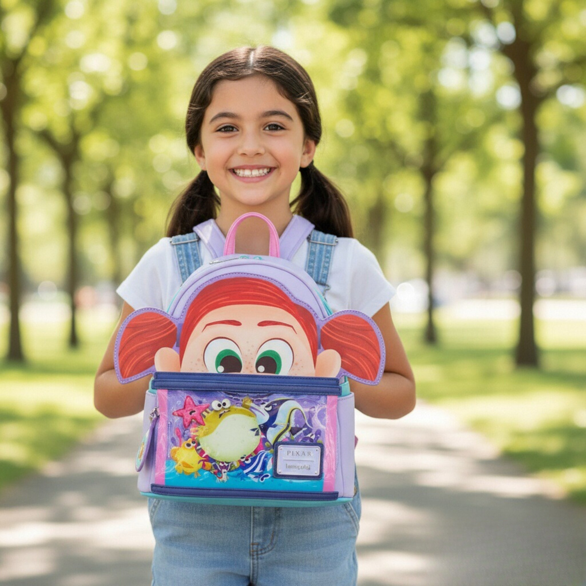 Mini Backpack Women - Moments Finding Nemo Darla Fish Tank
