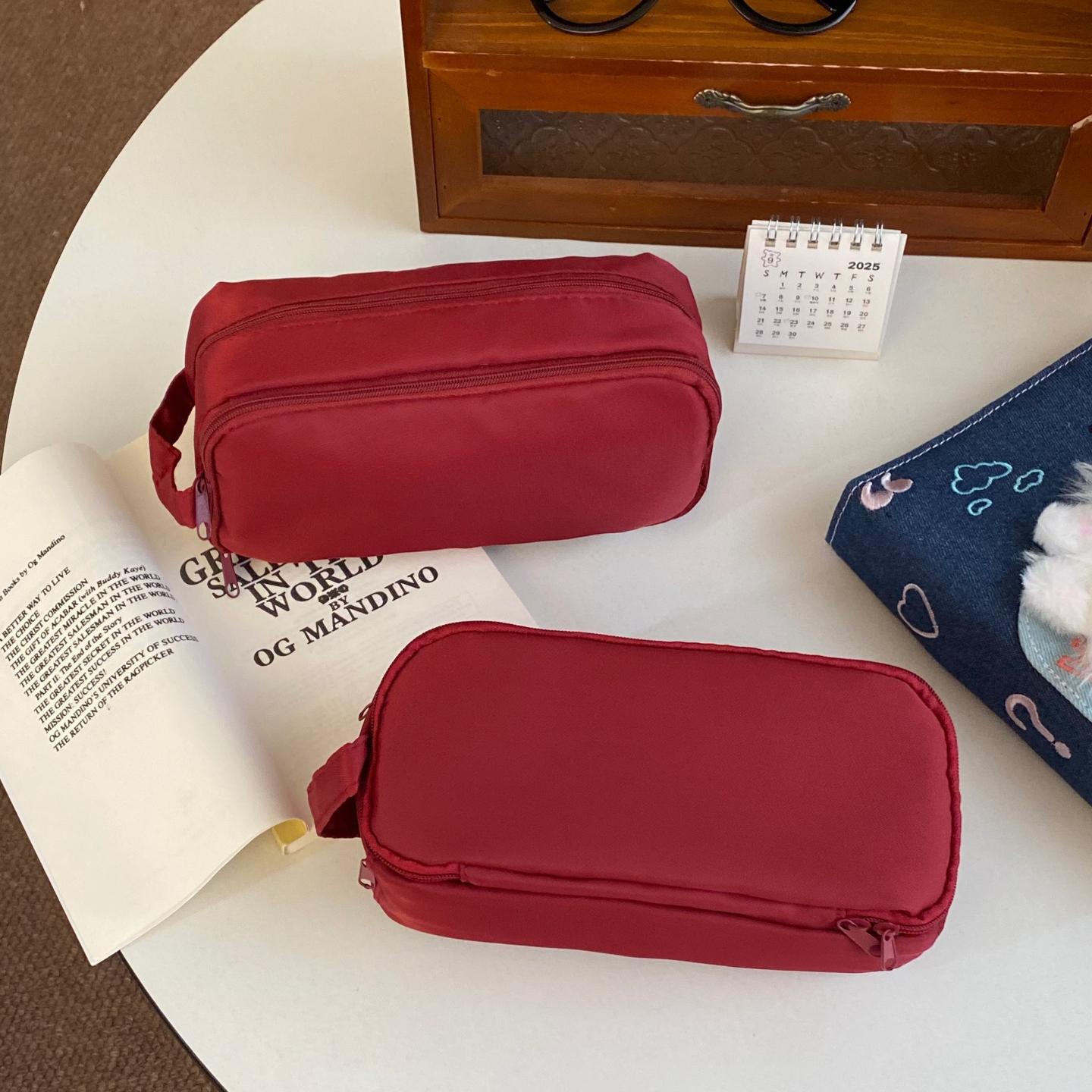 Top Handle Structured - The Minimalist Tote Pencil Case Durable