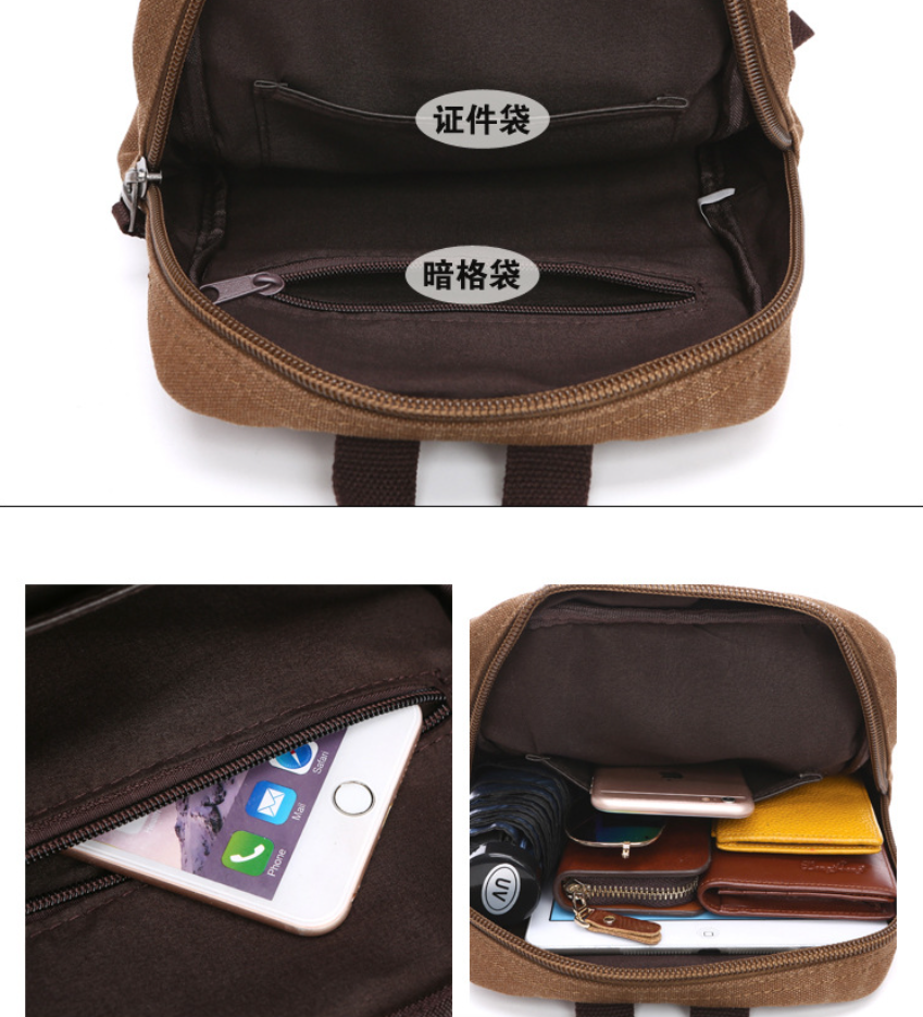 Mini Backpack Women - Men's Canvas Mini Backpack Men Women