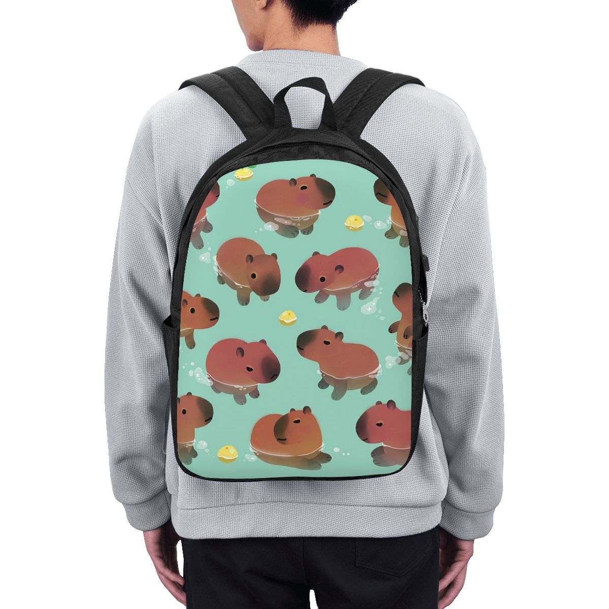 Capybara Animal Pattern Backpa - Women Bags For Laptop ulasan dan harga