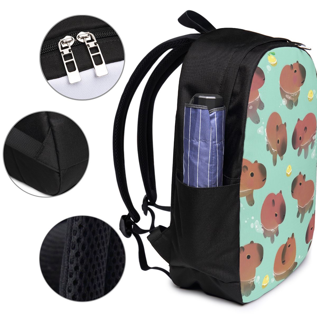 Capybara Animal Pattern Backpa - Women Bags For Laptop ulasan dan harga