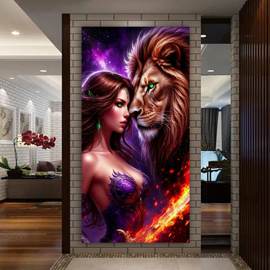 Woman and Lions Diy Diamond Ar - Women'S Bags New Collection ulasan dan harga