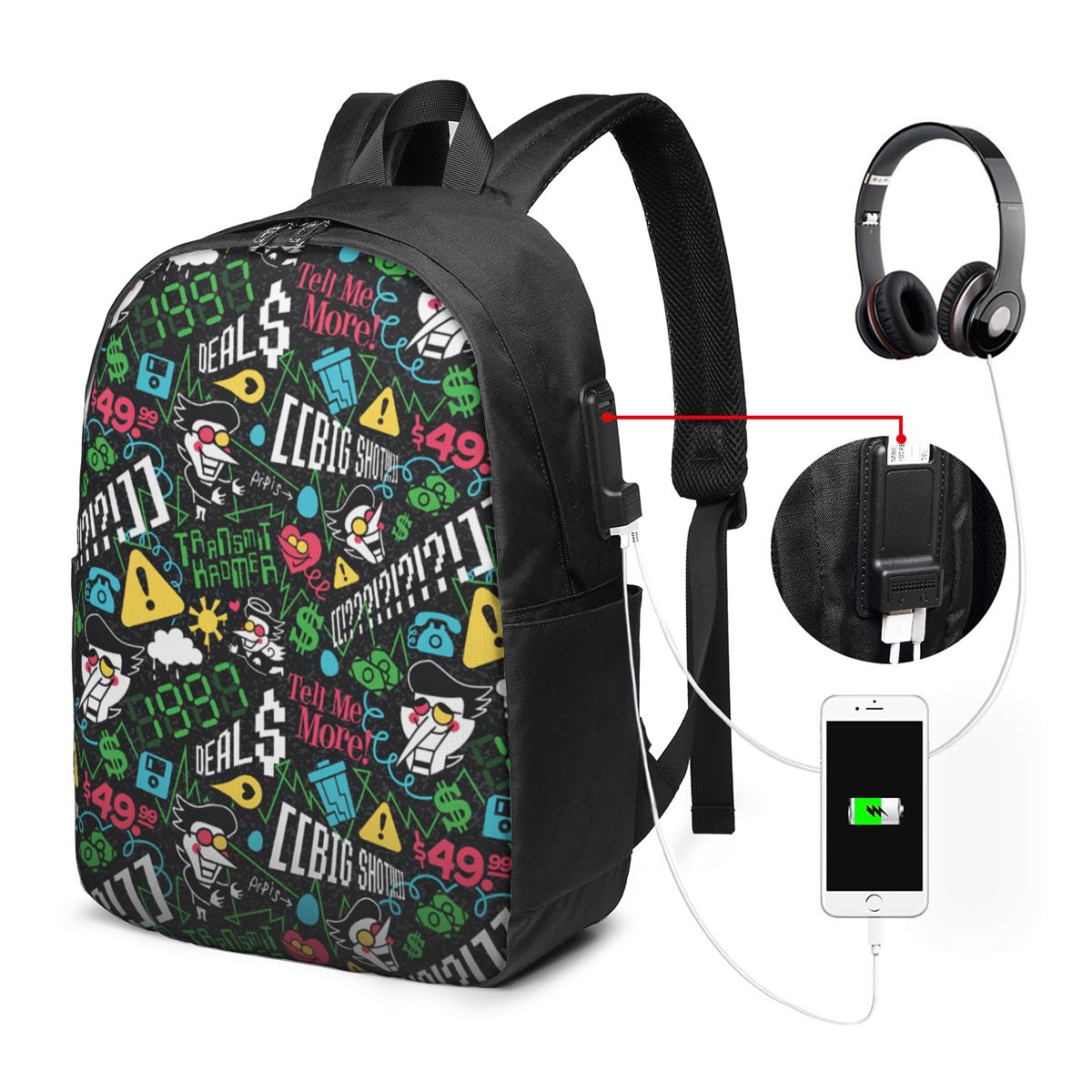 Deltarune SPAMTON G Backpack T - Women Bags For Laptop ulasan dan harga