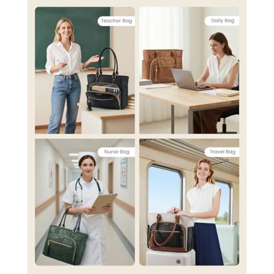 Laptop Tote Bag for Women With - Women'S Work Bags Tote ulasan dan harga
