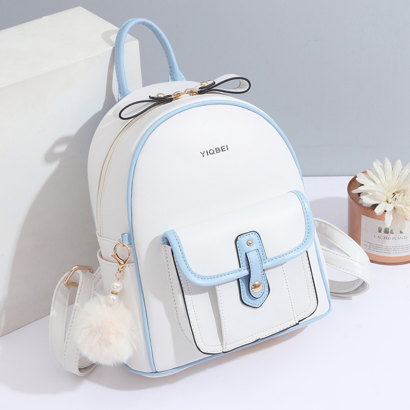 Stylish solid color texture wo - Mini Backpack Women ulasan dan harga