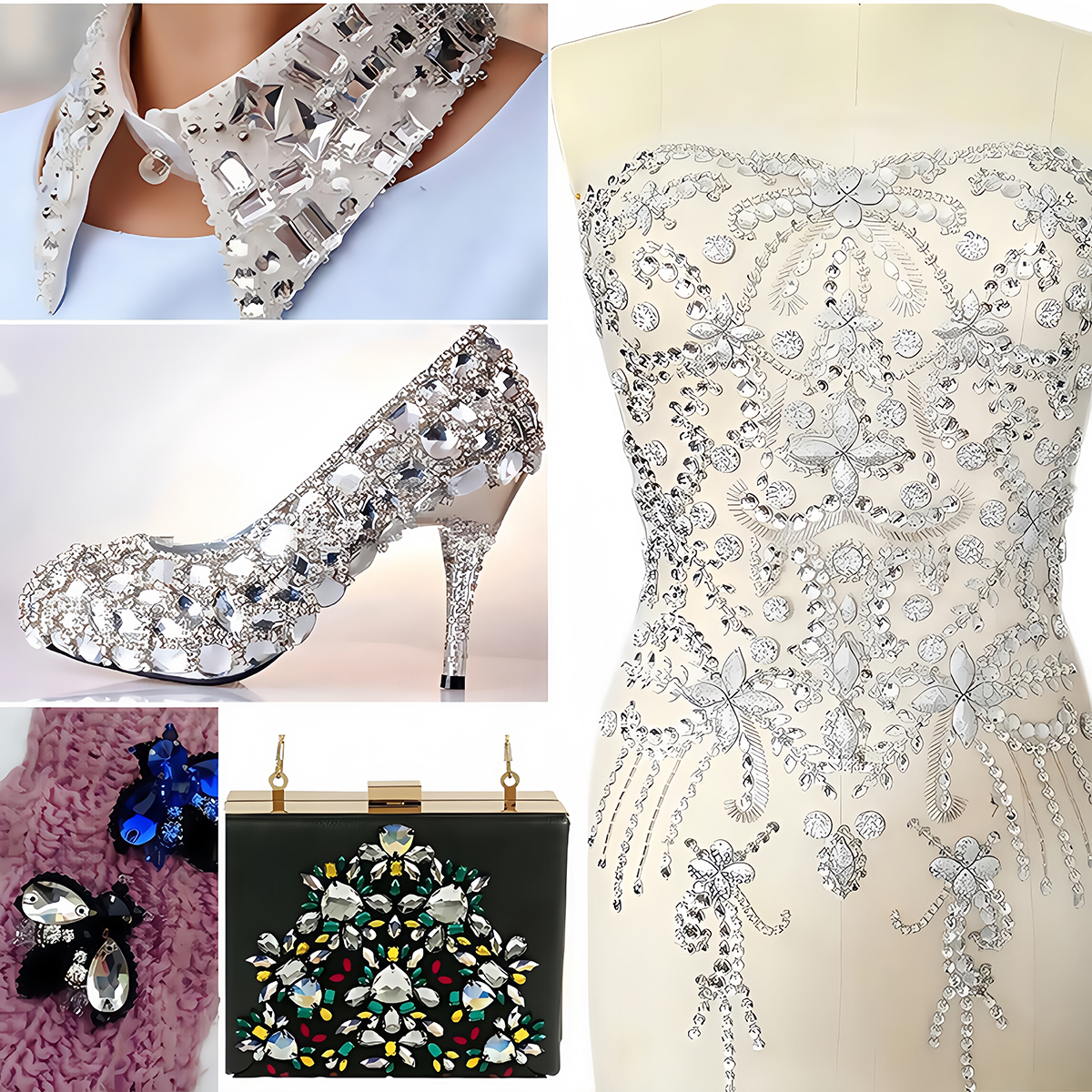 S Shape Sew On Rhinestone Crys - Women Bags Louis Vuitton ulasan dan harga