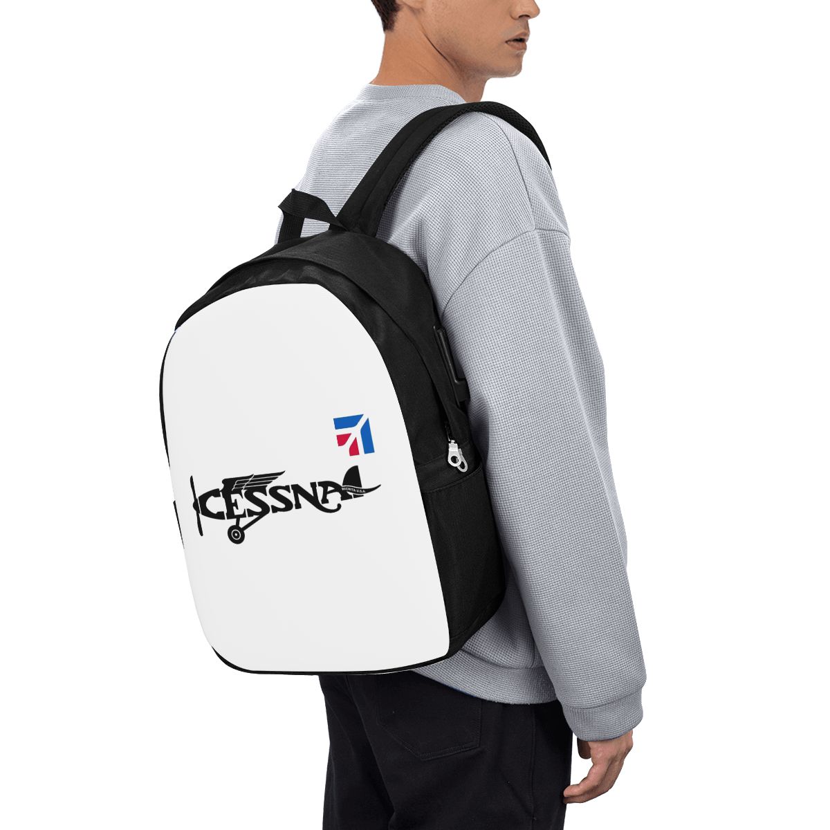 Cessna Logo Backpack Travel No - Women Bags For Laptop ulasan dan harga