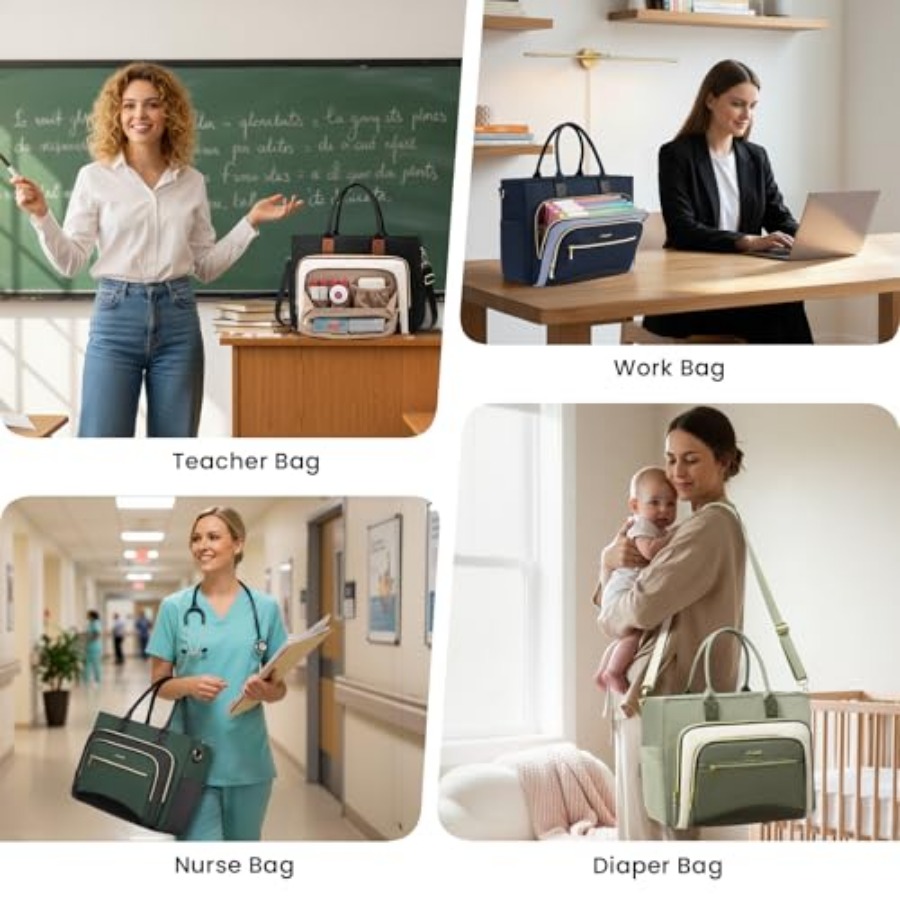 Teacher Tote Bag for Women, La - Women'S Work Bags Tote ulasan dan harga