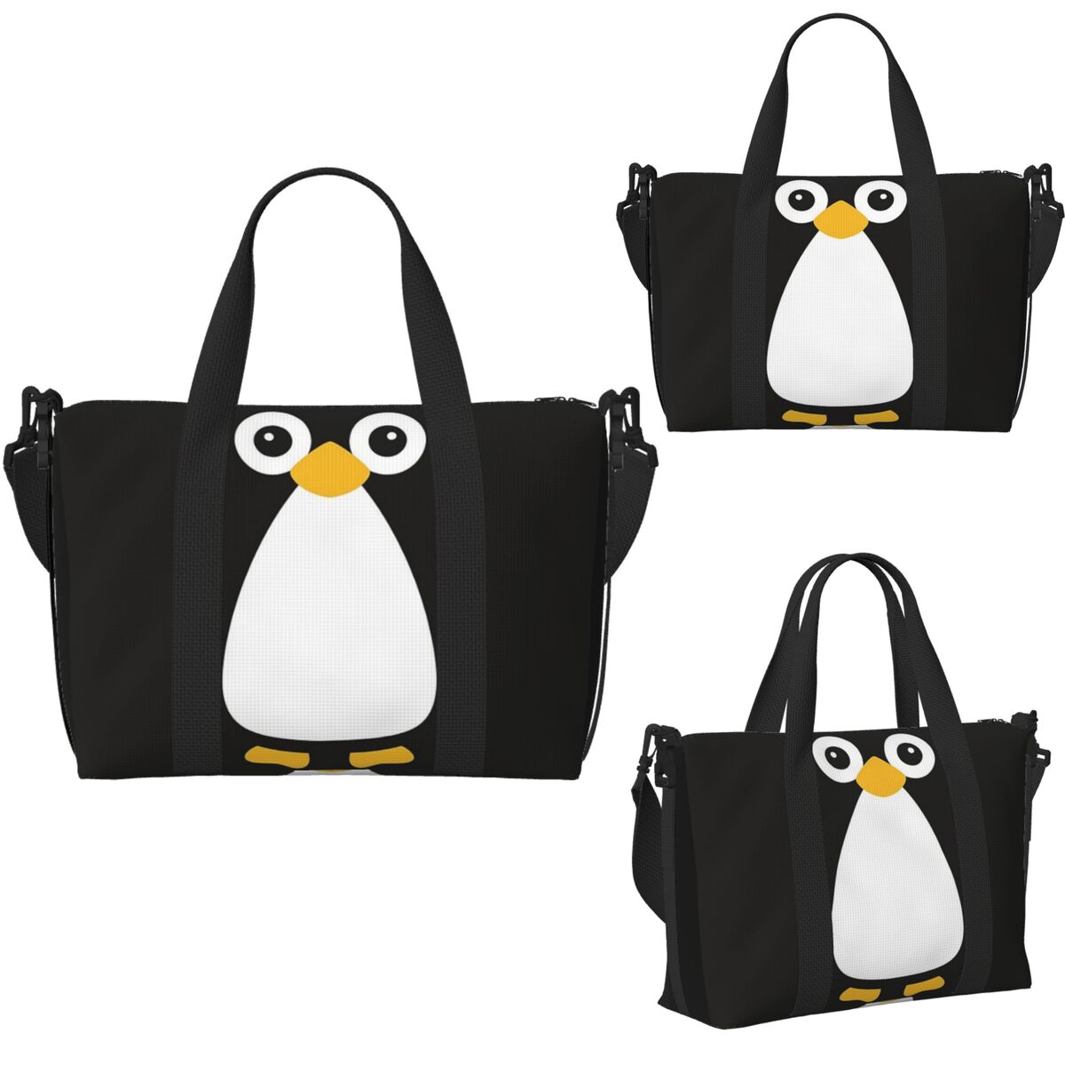 Cute Vector Penguin Beach Trav - Women Bags Vector ulasan dan harga