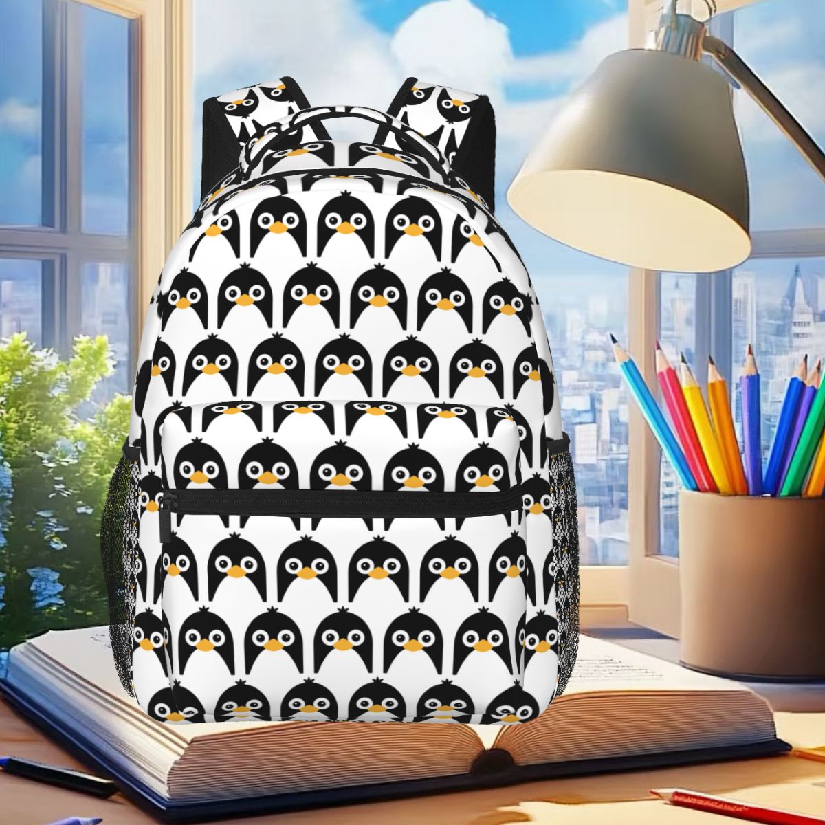 Cute Vector Penguin Backpack S - Women Bags Vector ulasan dan harga