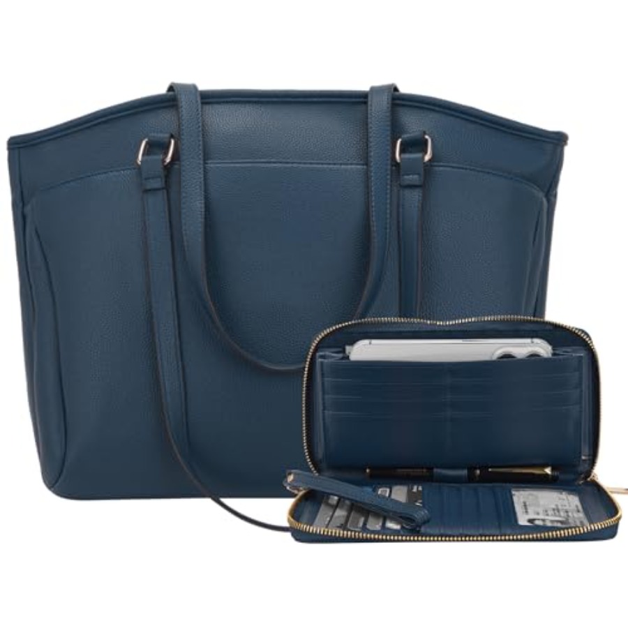15.6 Inch Laptop Tote Bag for  - Women'S Vegan Bags ulasan dan harga