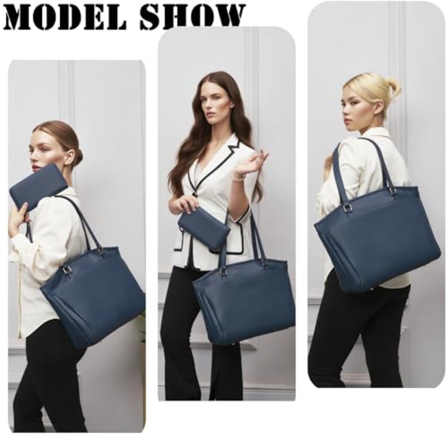 15.6 Inch Laptop Tote Bag for  - Women'S Vegan Bags ulasan dan harga