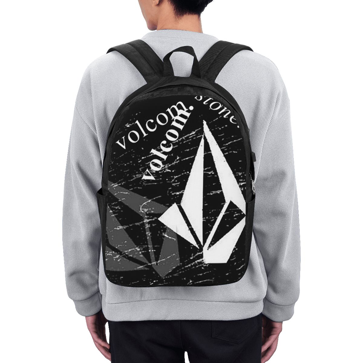 V-Volcom Logo Backpack Travel  - Women Bags For Laptop ulasan dan harga