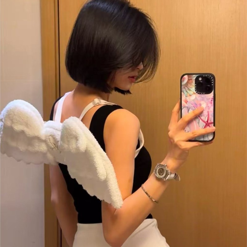 JIAERDI Sweet White Angel Wing - Women Bags Trend 2025 ulasan dan harga
