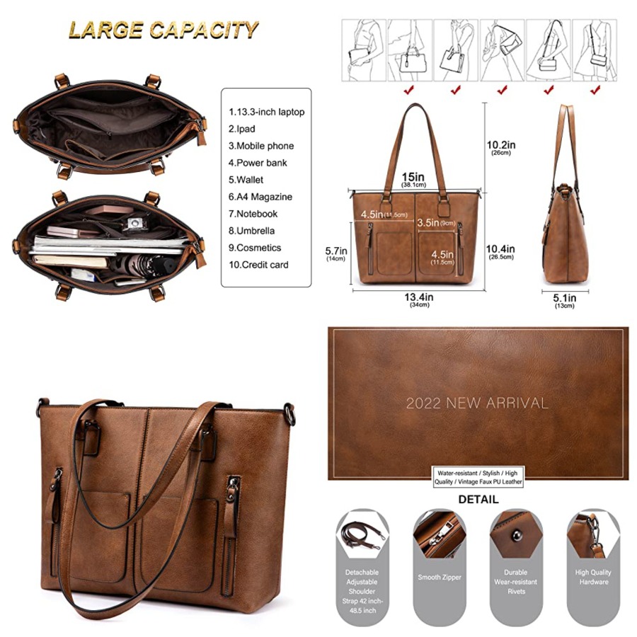 LOVEVOOK Purses Tote Bag for W - Women'S Work Bags Tote ulasan dan harga