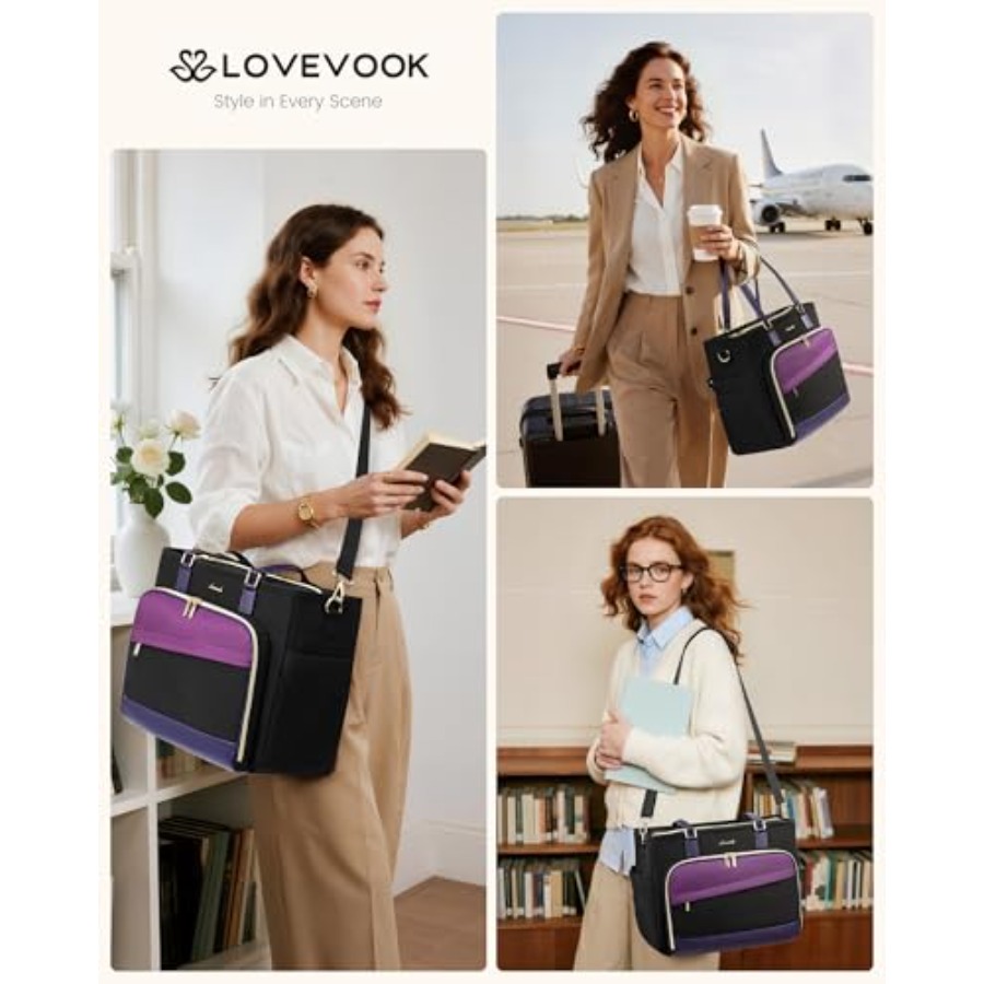 LOVEVOOK Teacher Tote Bag, Lap - Women Bags For Laptop ulasan dan harga