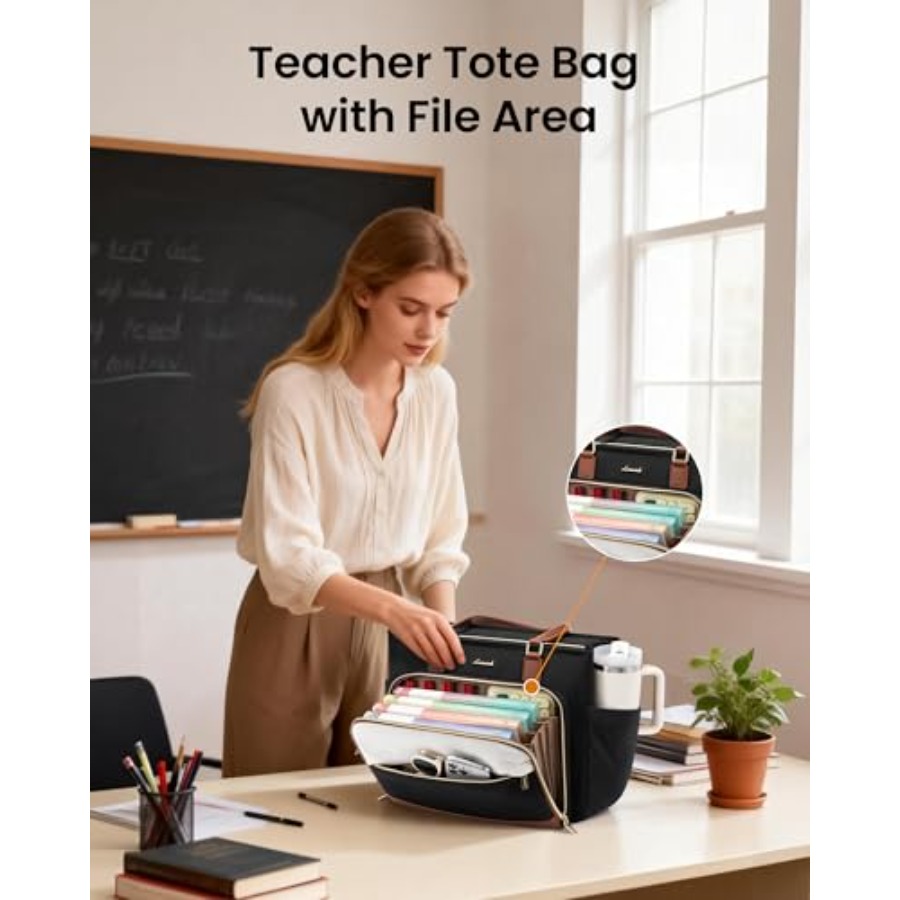 LOVEVOOK Teacher Tote Bag, Lap - Women Bags For Laptop ulasan dan harga
