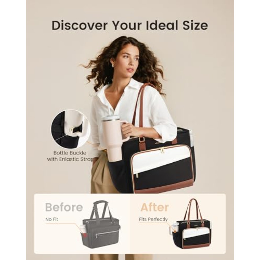 LOVEVOOK Teacher Tote Bag, Lap - Women Bags For Laptop ulasan dan harga