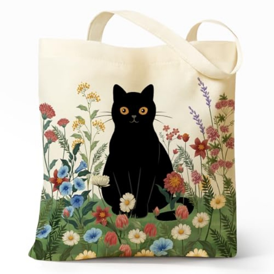 Cute Aesthetic Canvas Tote Bag - Women'S Work Bags Tote ulasan dan harga
