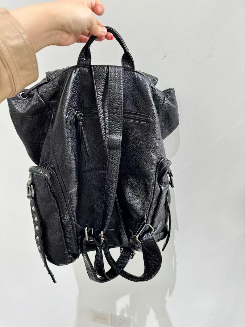 Gothic Punk PU Leather Shoulde - Women'S Vegan Bags ulasan dan harga