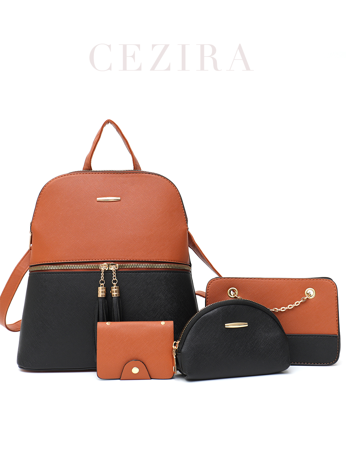 4 PCS Bags Set Women's Fashion - Women'S Vegan Bags ulasan dan harga
