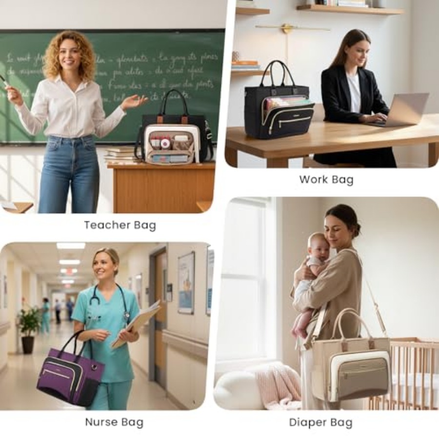 Teacher Tote Bag for Women, La - Women'S Work Bags Tote ulasan dan harga