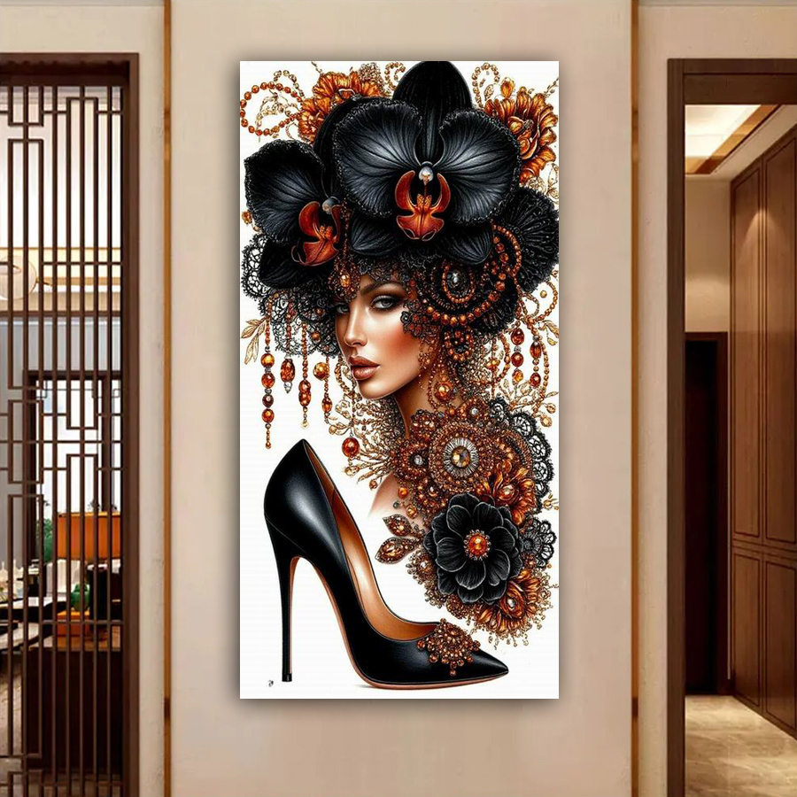 Black Flowers and Woman Diy Di - Women'S Bags New Collection ulasan dan harga