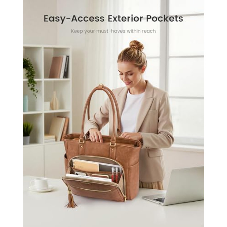 Laptop Tote Bag for Women With - Women'S Work Bags Tote ulasan dan harga