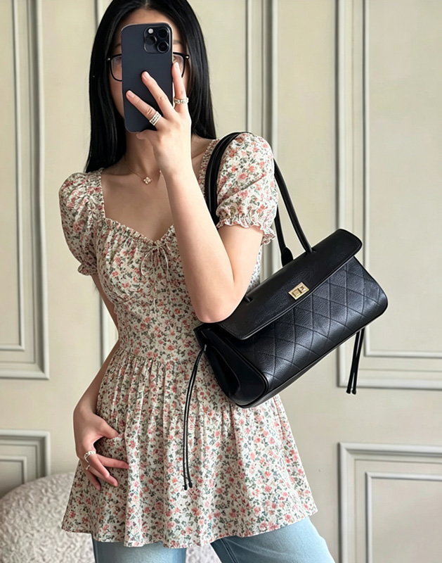 CLAREGQI  2026 New Genuine Lea - Top Handle Structured ulasan dan harga