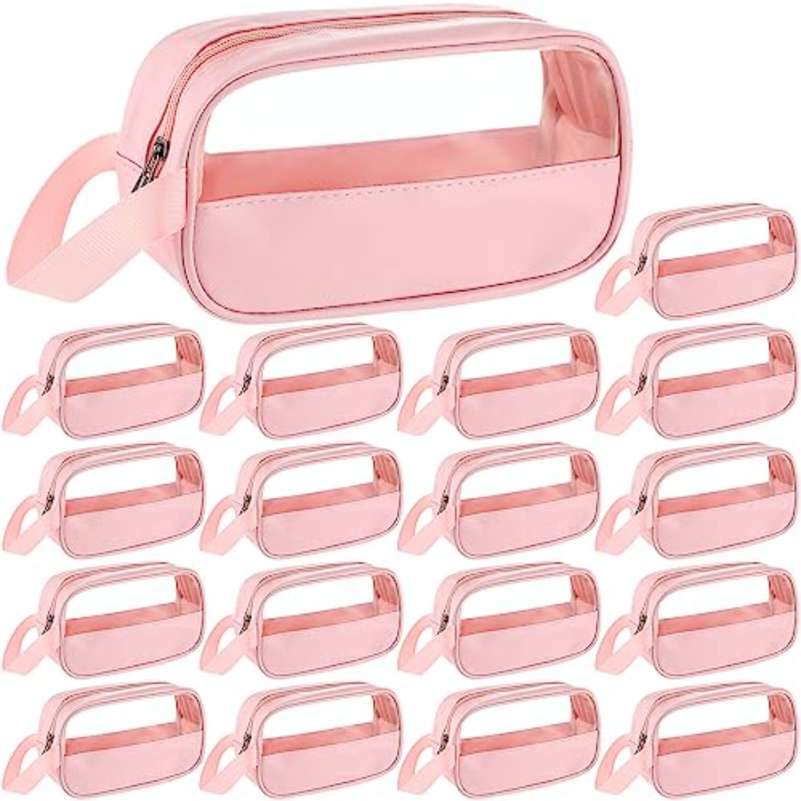 18 Pcs Clear Cosmetic Bags Bul - Women'S Bags ulasan dan harga