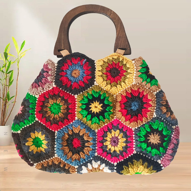 Bohemian Granny SquareCrochet  - Women'S Vegan Bags ulasan dan harga