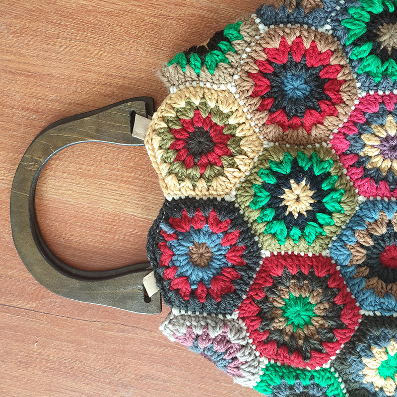 Bohemian Granny SquareCrochet  - Women'S Vegan Bags ulasan dan harga