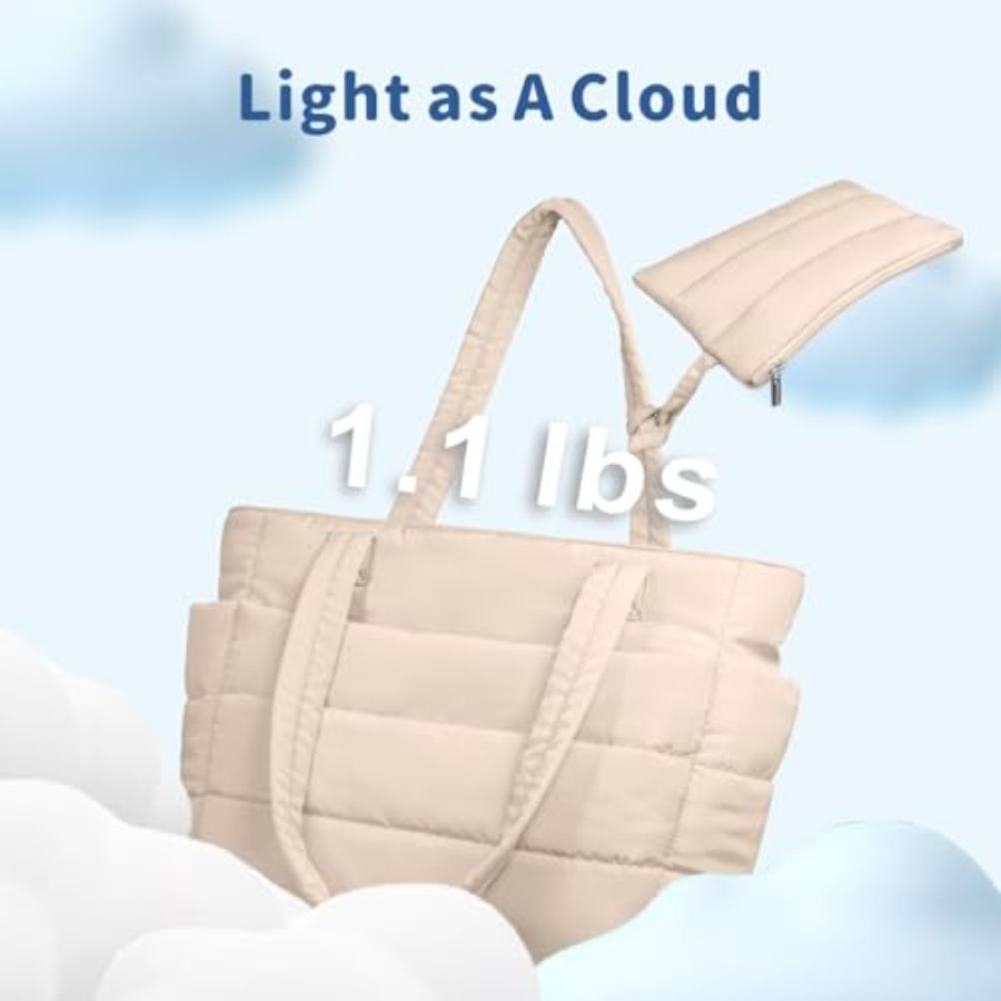 TOPDesign Puffer Tote Bag for  - Women'S Work Bags Tote ulasan dan harga